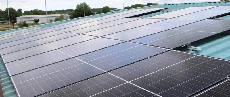 commercial solar panels on commercial premises